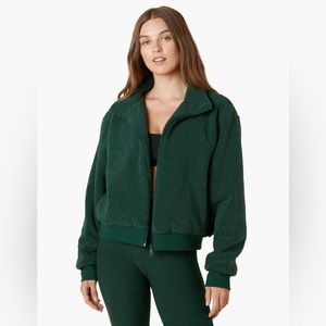 Beyond Yoga Brave the Elements Sherpa Bomber